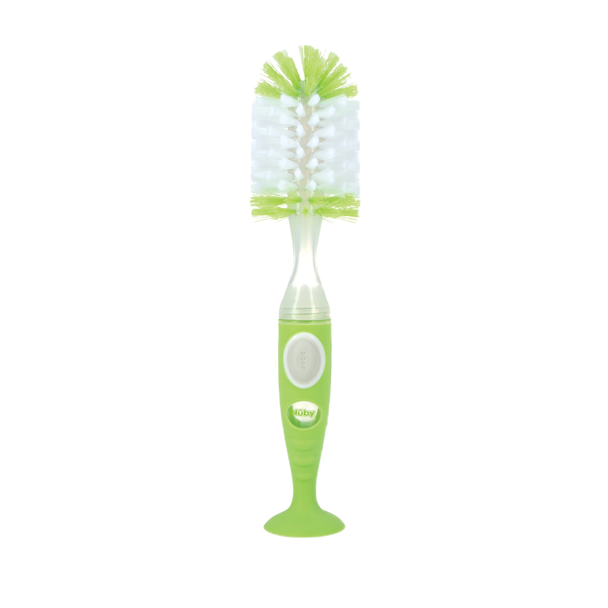 Easy Clean Soap Dispensing Brush with Suction Base - Nuby US
