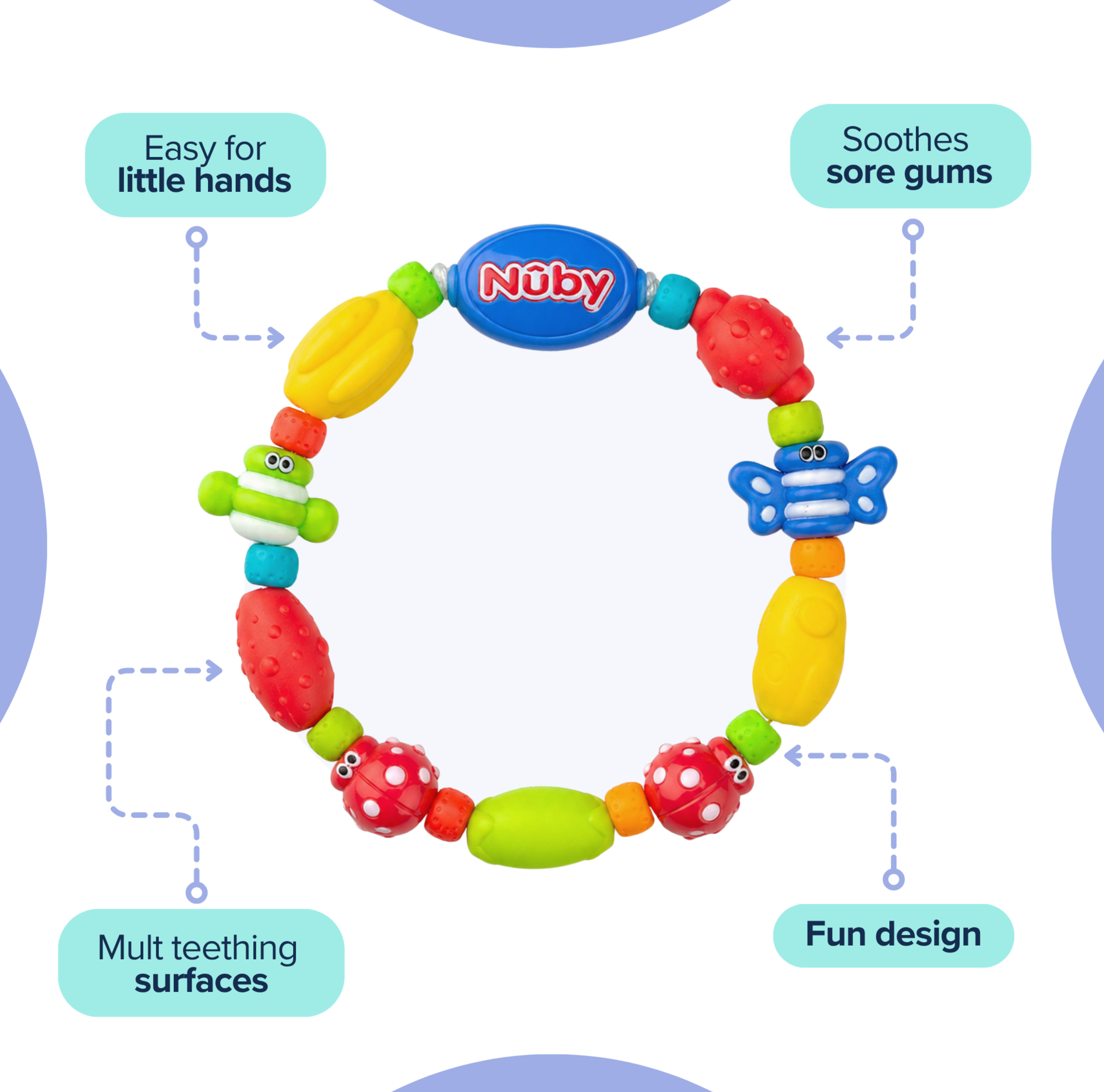 Nuby Bug-a-Loop Teether 
