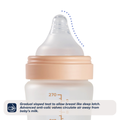 Nuby RapidBottle Glass Baby Bottle Pink 270ml