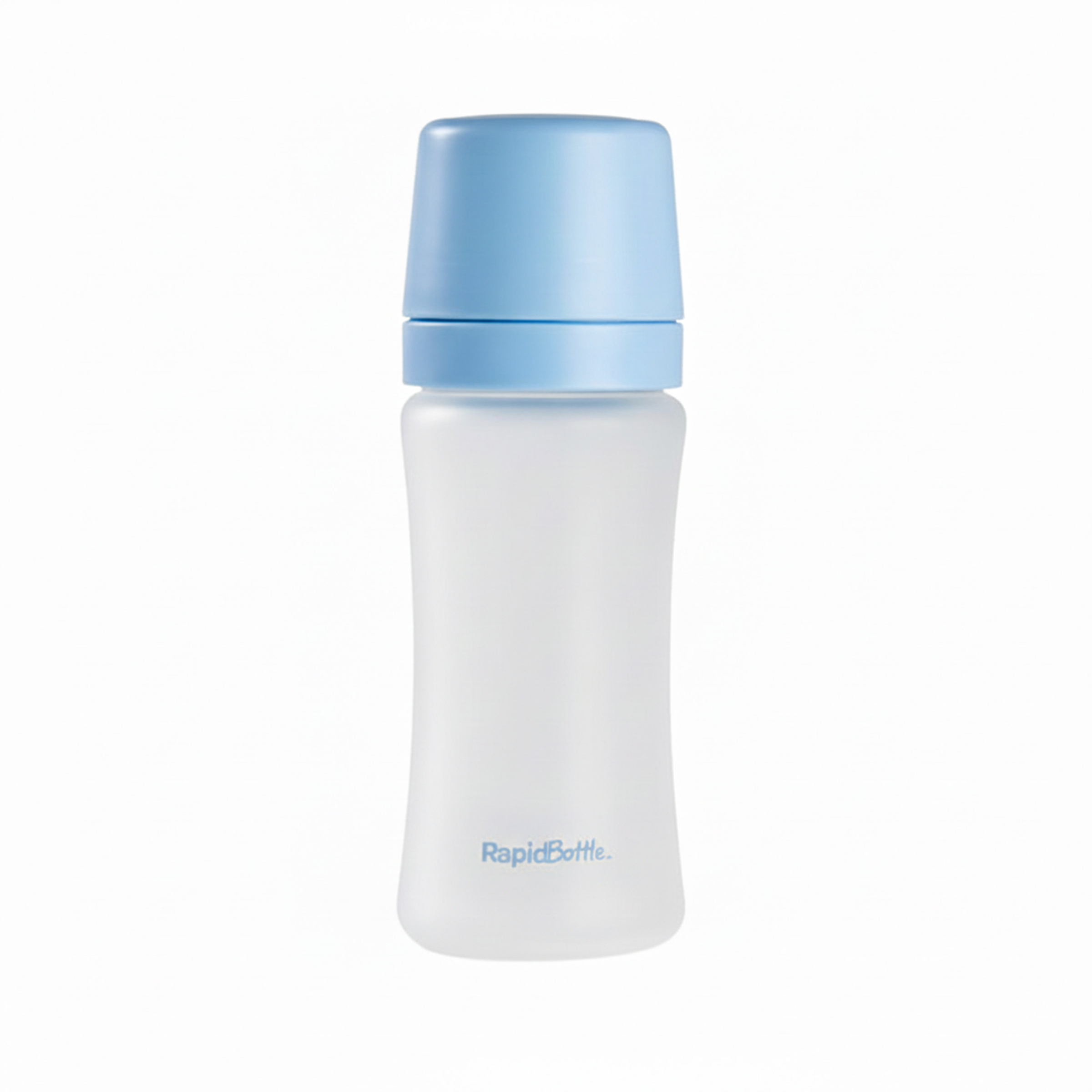 Nuby RapidBottle Glass Baby Bottle Blue 270ml 