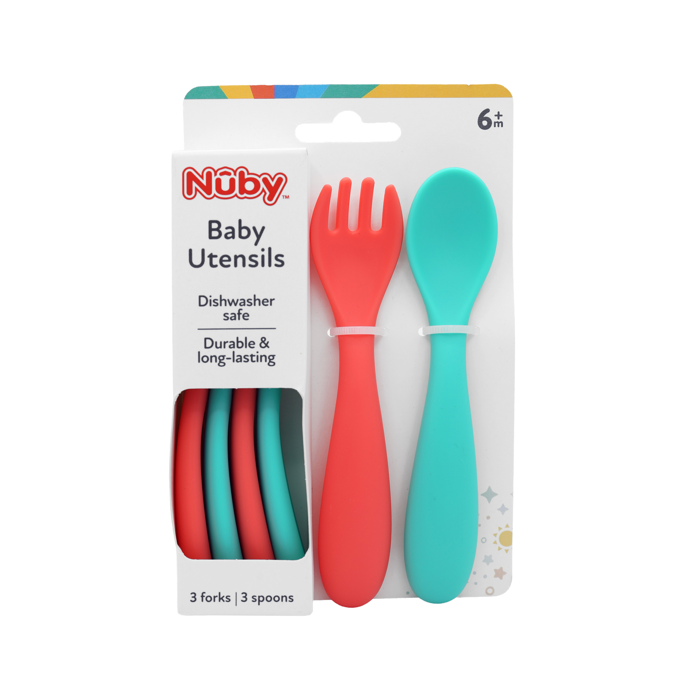 Nuby Brights Baby Utensils Mealtime Cutlery