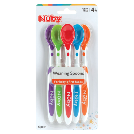 Nuby Feeding Spoons 6 Pack