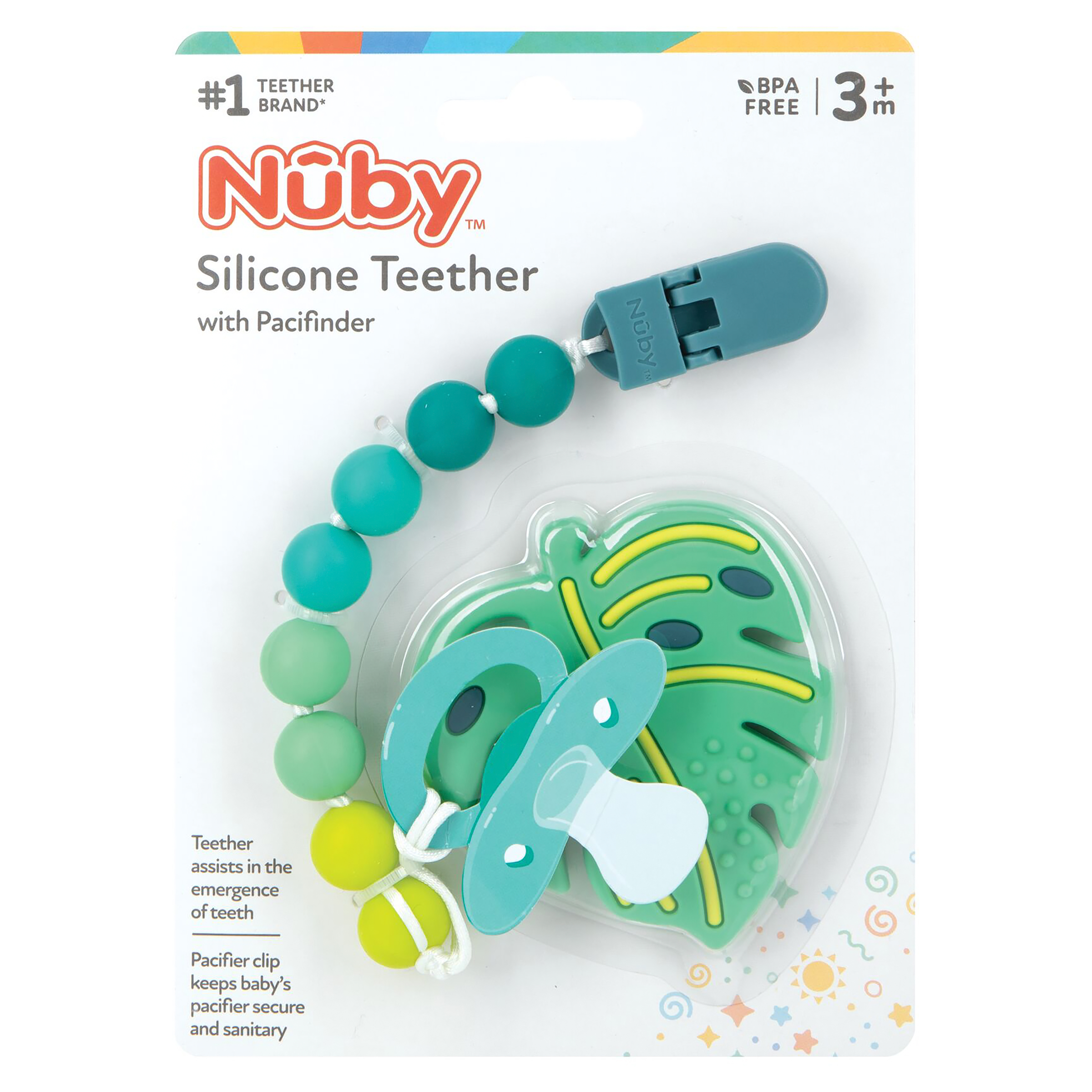 Nuby Silicone Teether with Pacifinder