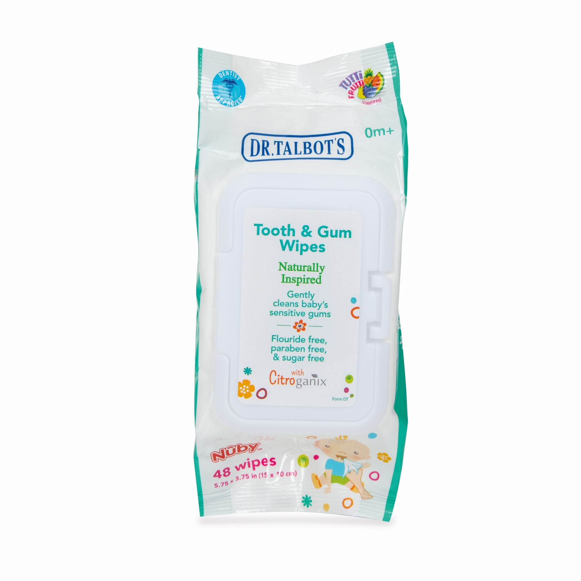 Nuby Citroganix Pacifier & Teether Wipes 1 Pack