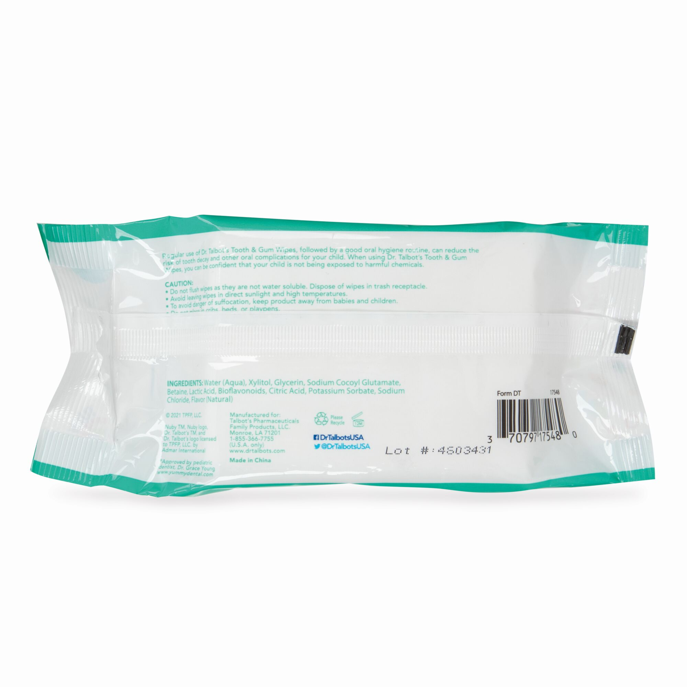Nuby Citroganix Pacifier & Teether Wipes