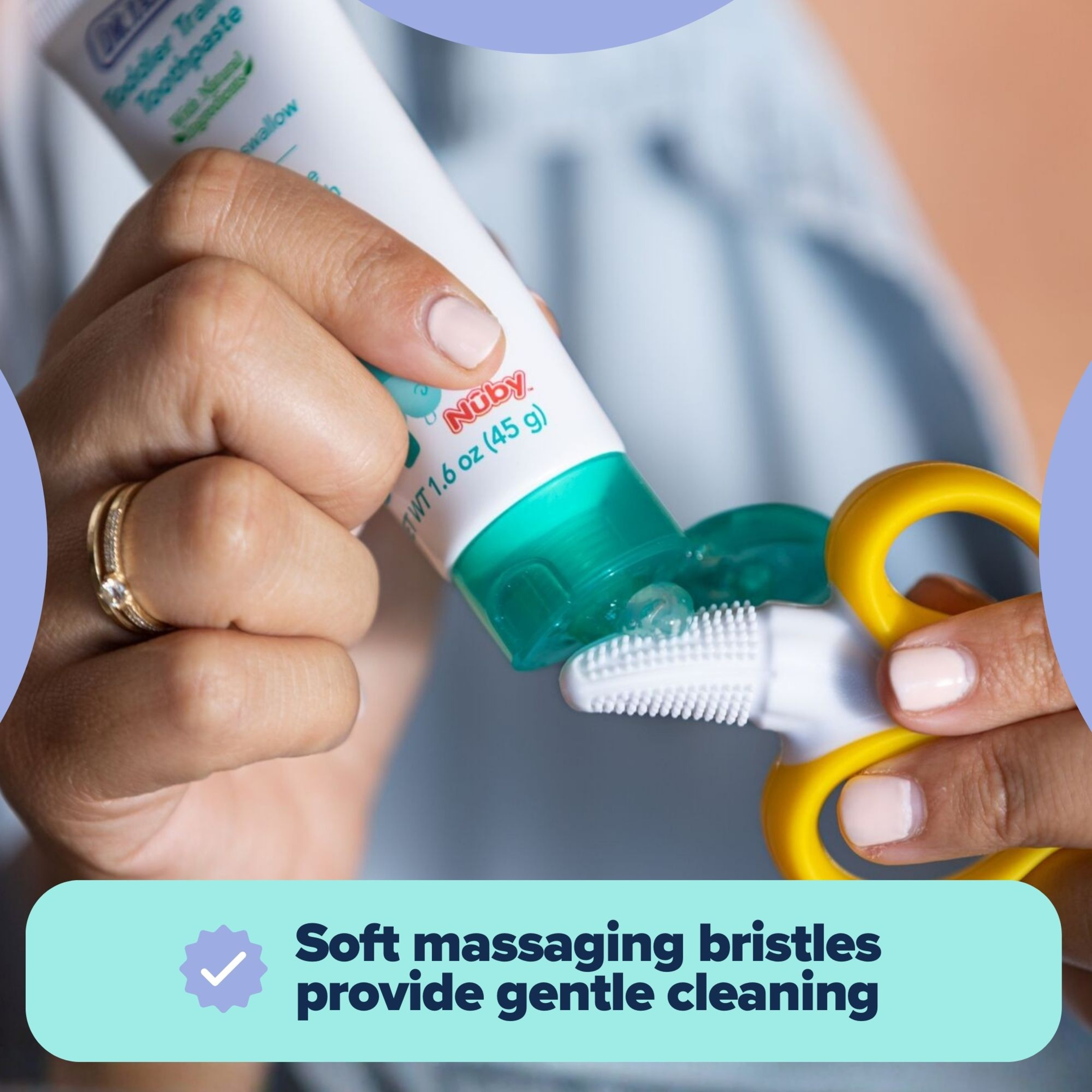 Nuby NanaNubs Banana Gum Massaging Toothbrush