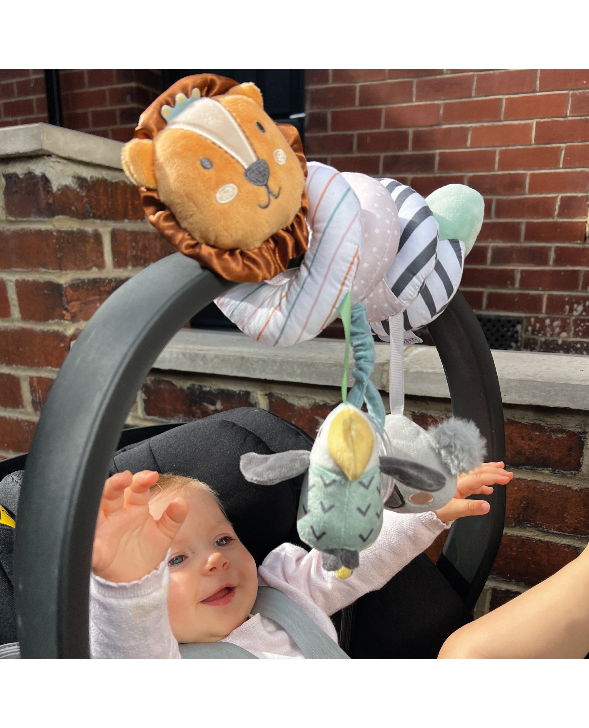 Animal Adventures Pram Spiral Pram Toy Nuby