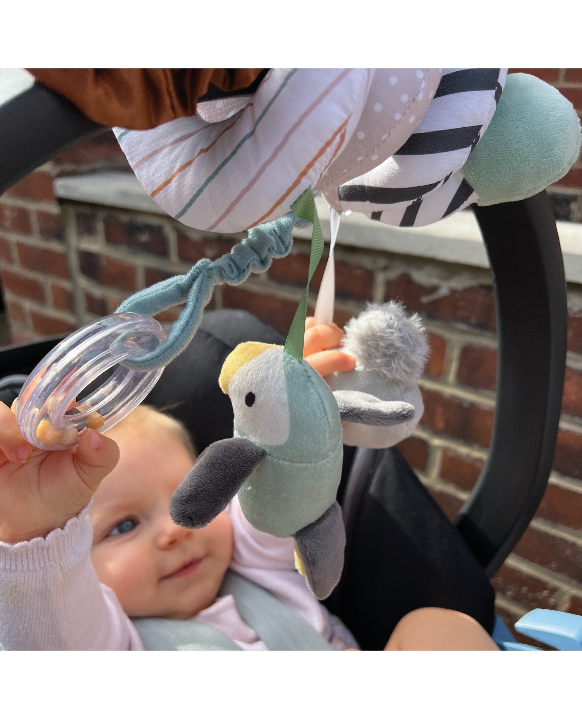 Animal Adventures Pram Spiral Pram Toy Nuby