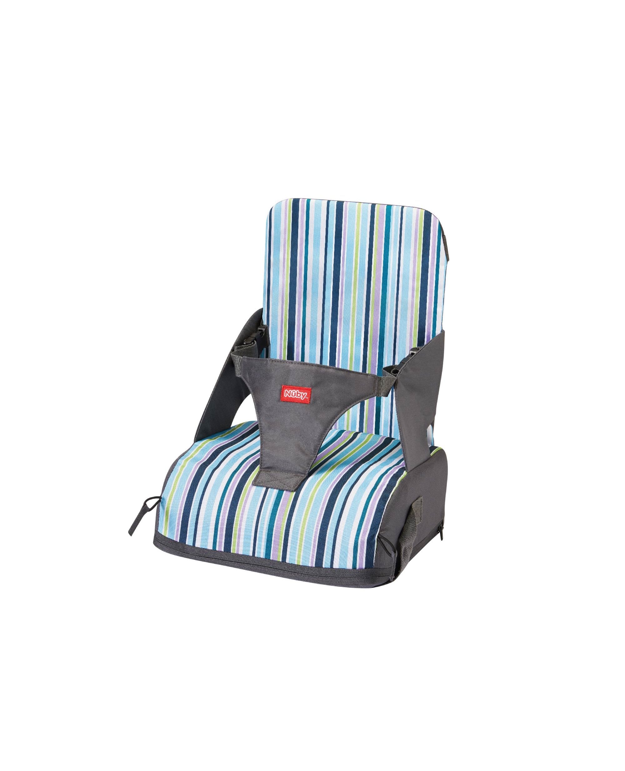 Travel Booster Seat - Blue Stripes Highchair Nuby Default Title