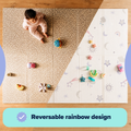 Nuby Reversible Foldable Play Mat Assorted (Rainbow or Safari)