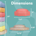 Nuby StepPebbles with Balance Board Pastel