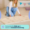 Nuby Reversible Foldable Play Mat Assorted (Rainbow or Safari)