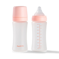 Nuby RapidBottle Glass Baby Bottle Pink 270ml