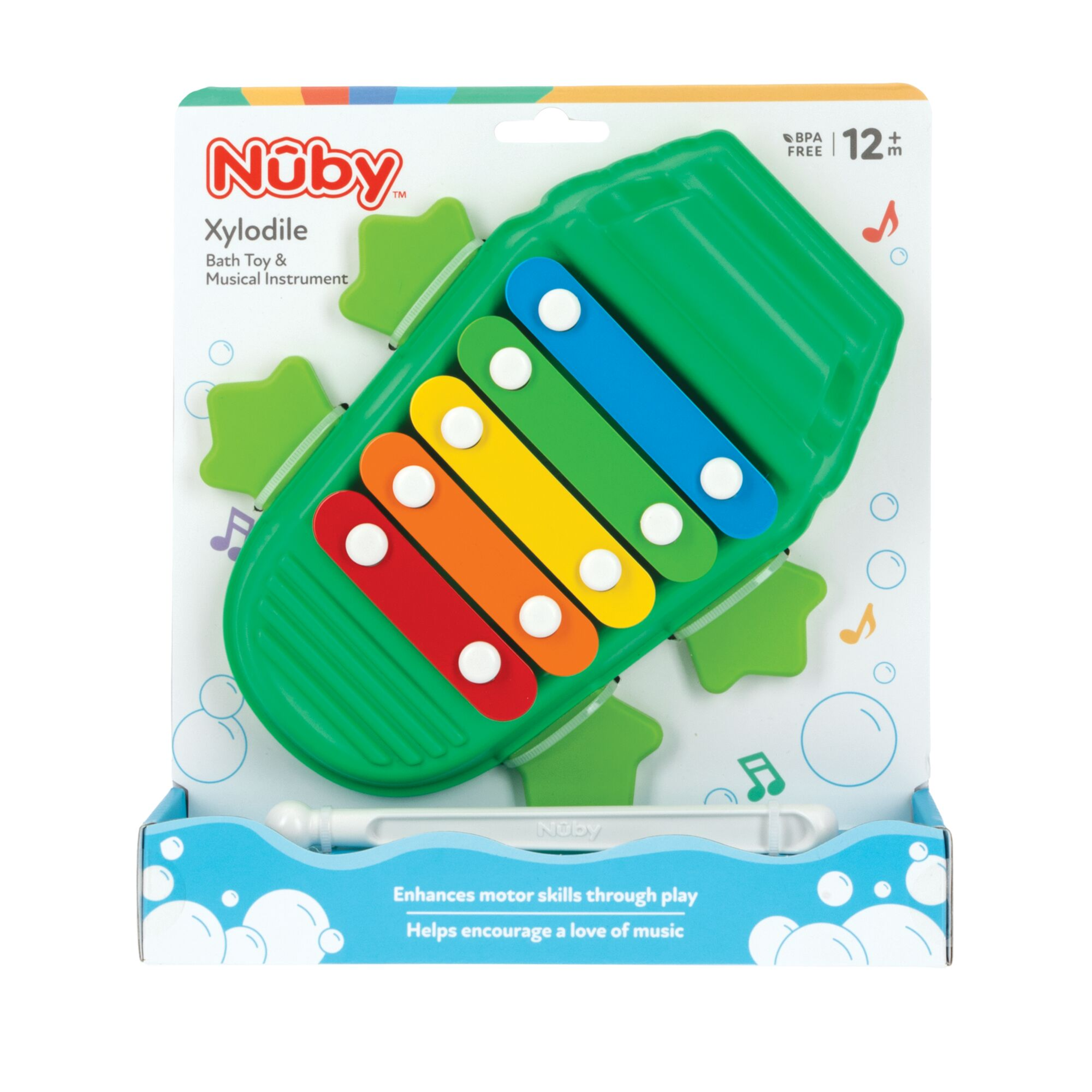 Nuby Xylodile Musical Bath Toy