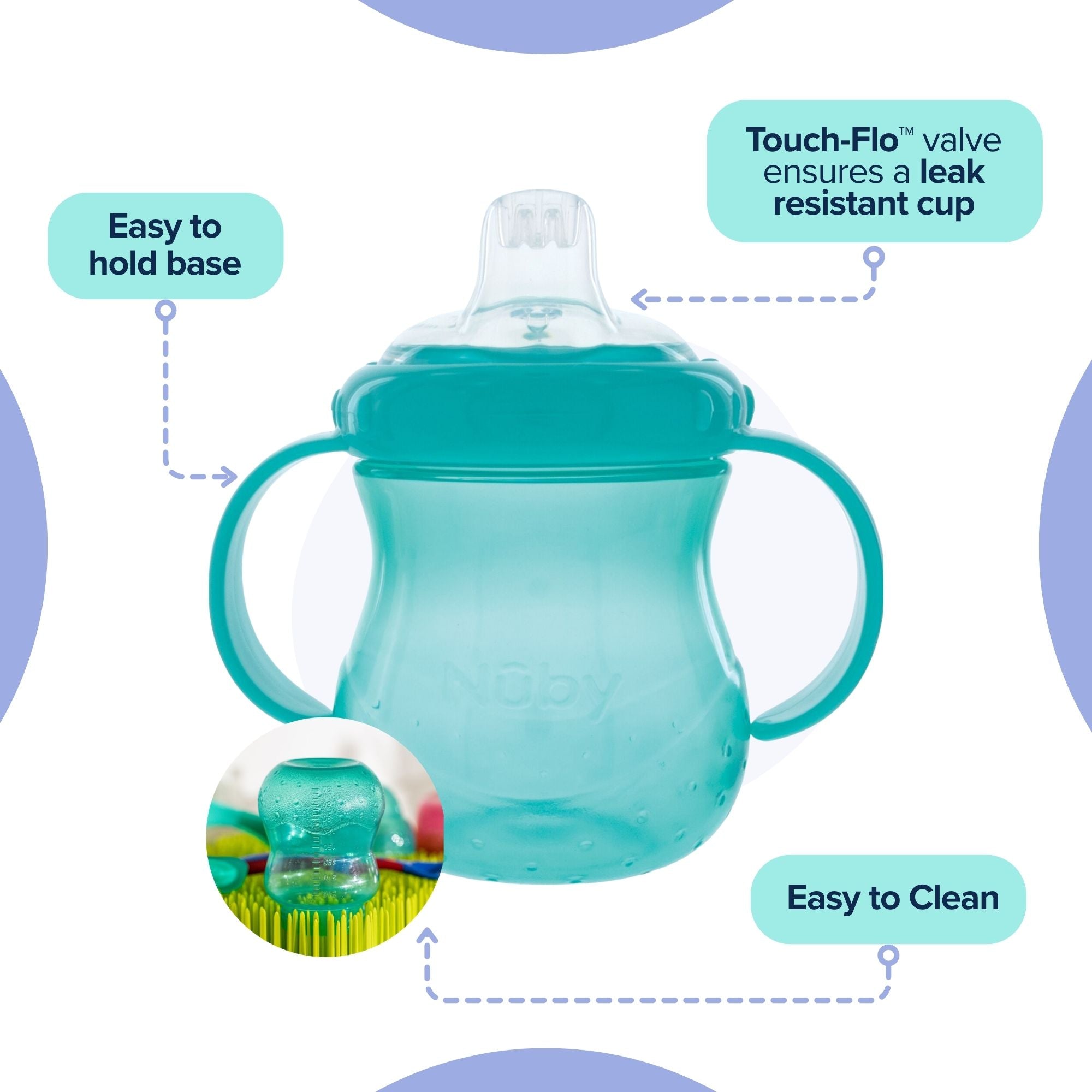 No Spill Twin Handle Cup 295ml