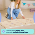 Nuby Reversible Foldable Play Mat Assorted (Rainbow or Safari)