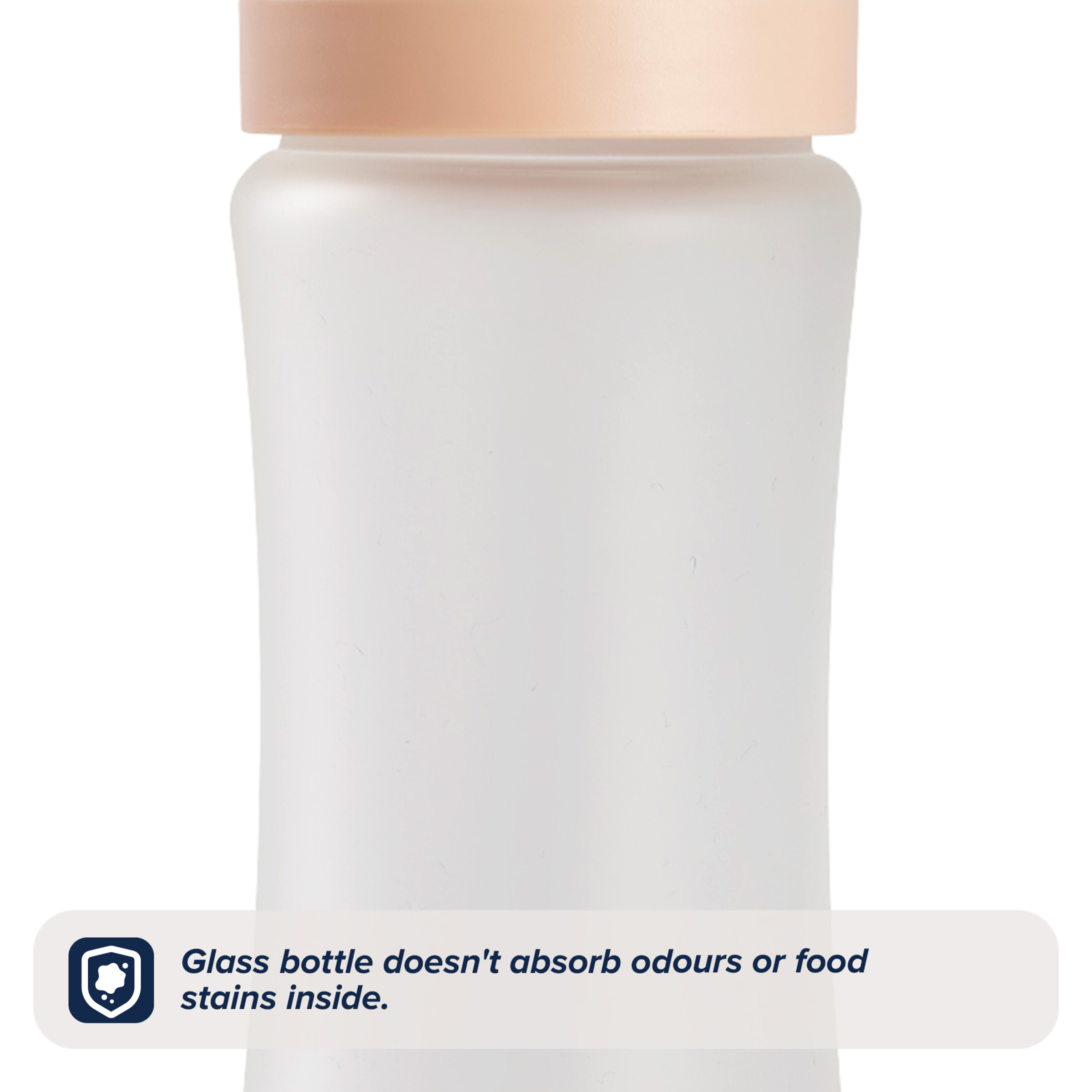 Nuby RapidBottle Glass Baby Bottle Blue 270ml 