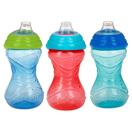 Clik-It Soft Spout Easy Grip Sippy Cup (3 Pack)