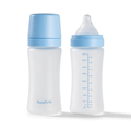 Nuby RapidBottle Glass Baby Bottle Blue 270ml 