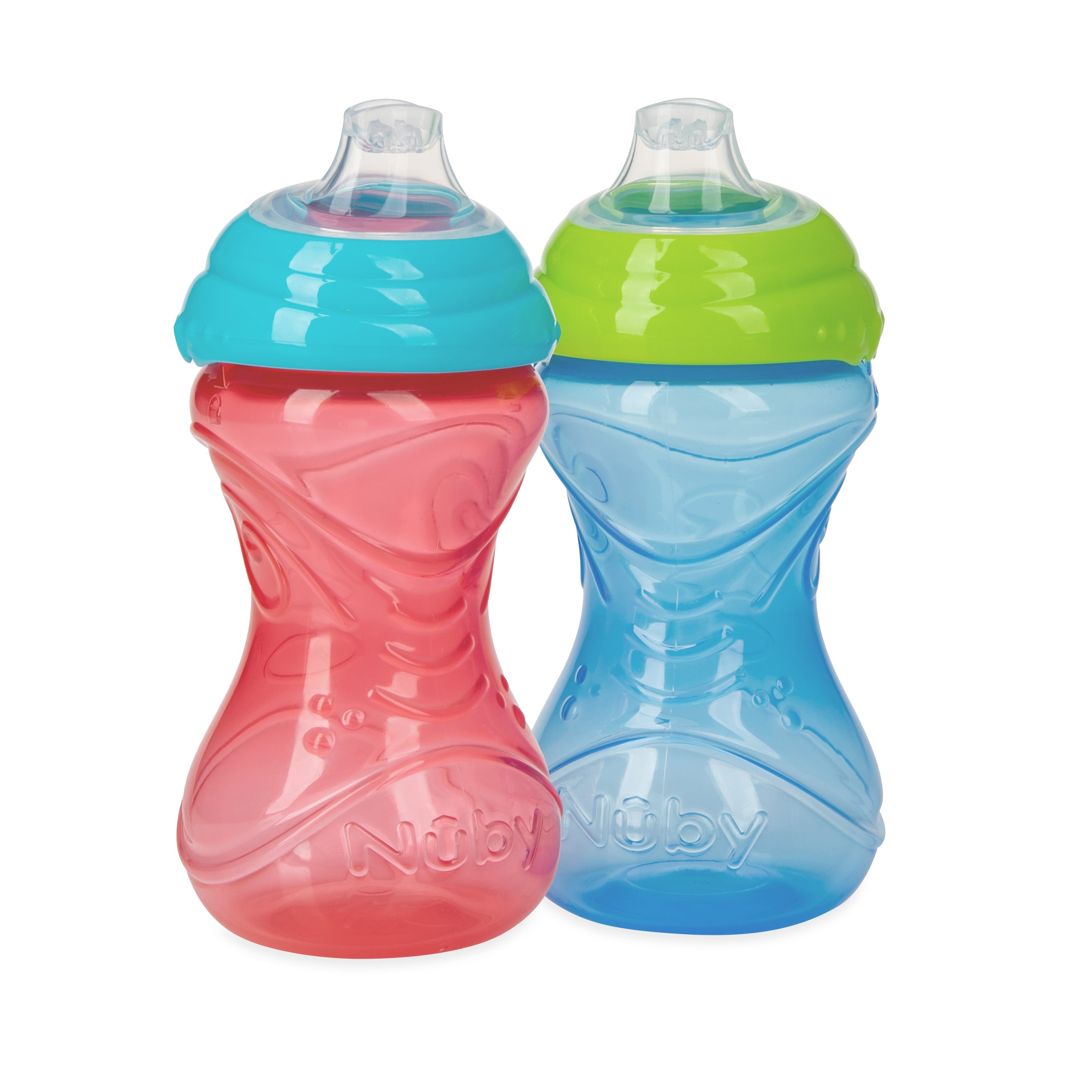 Clik-It Soft Spout Easy Grip Sippy Cup (2 Pack) - Nuby US