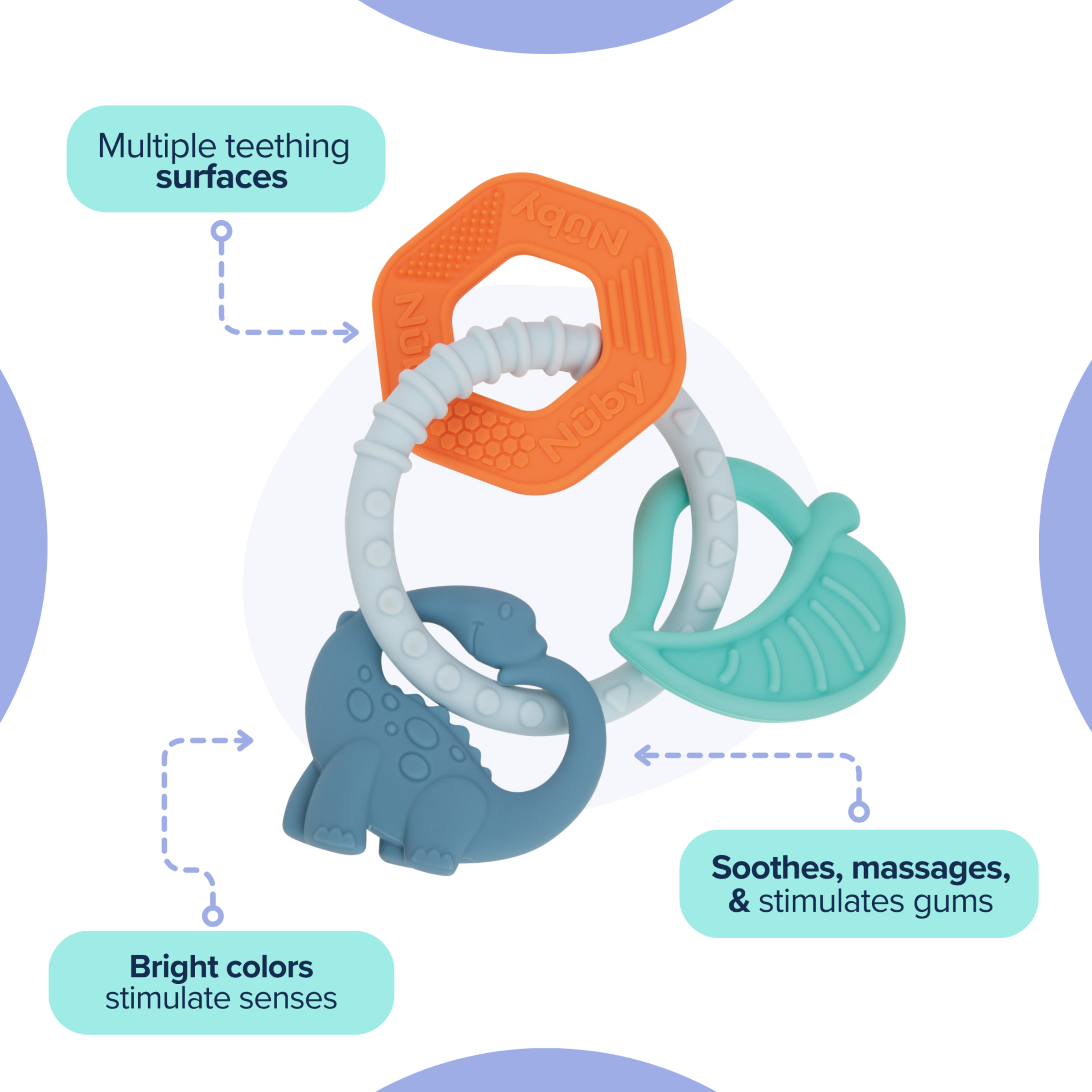 Nuby Chewy Charms Teething Ring