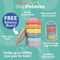 Nuby StepPebbles with Balance Board Pastel