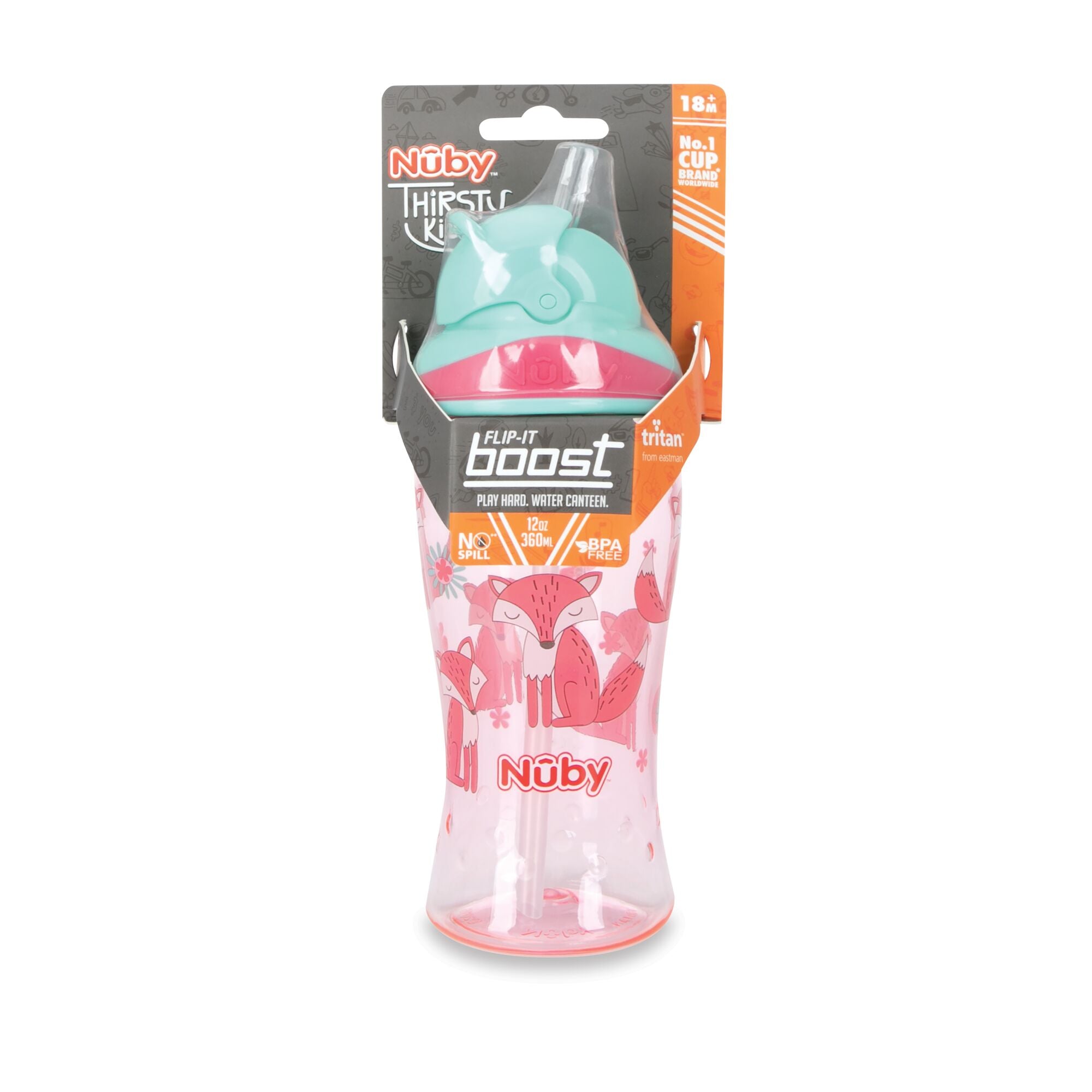 Thirsty Kids BOOST Flex Straw Water Bottle