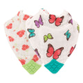 Teething Muslin Bandana Bibs Girl 2 Pack