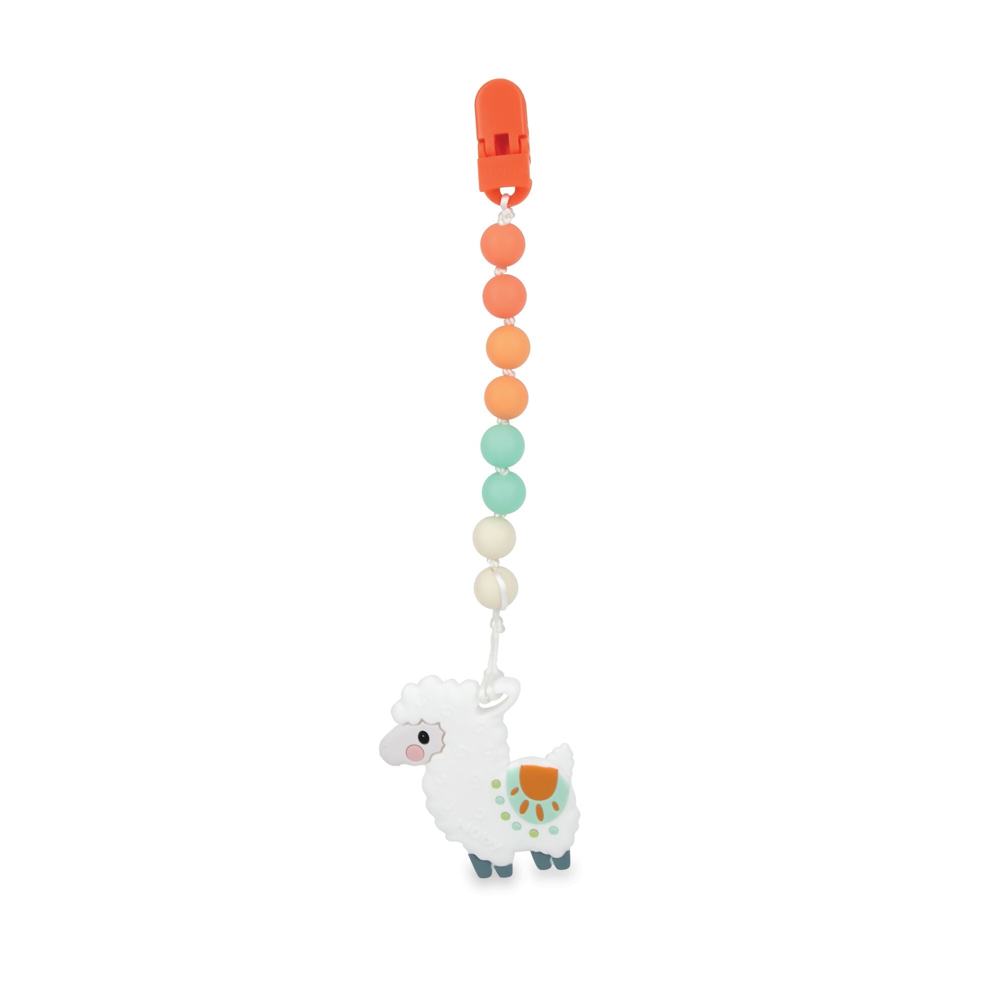 Silicone Teether with Pacifier Clip