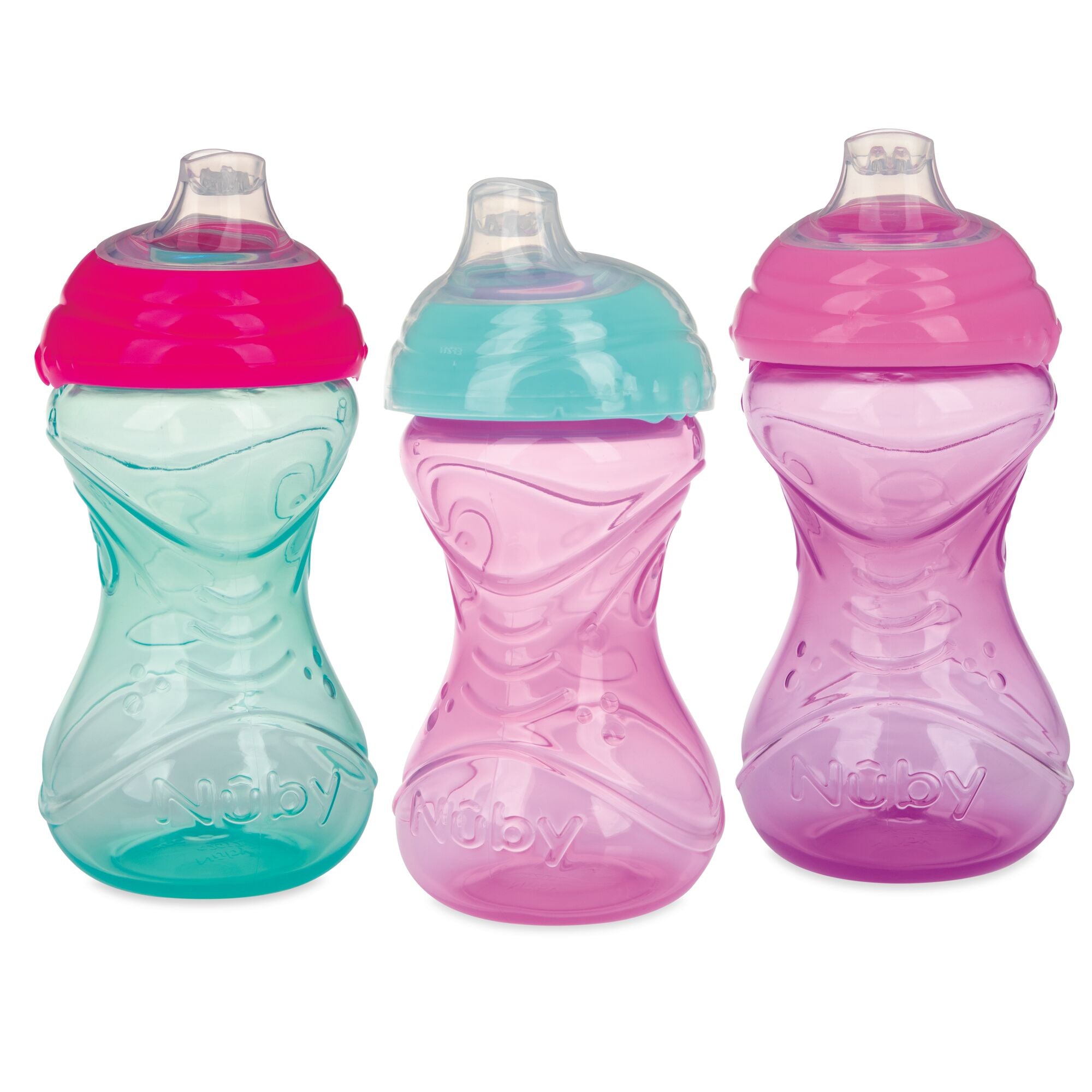 Clik-It Soft Spout Gripper Cup Girl 3 Pack