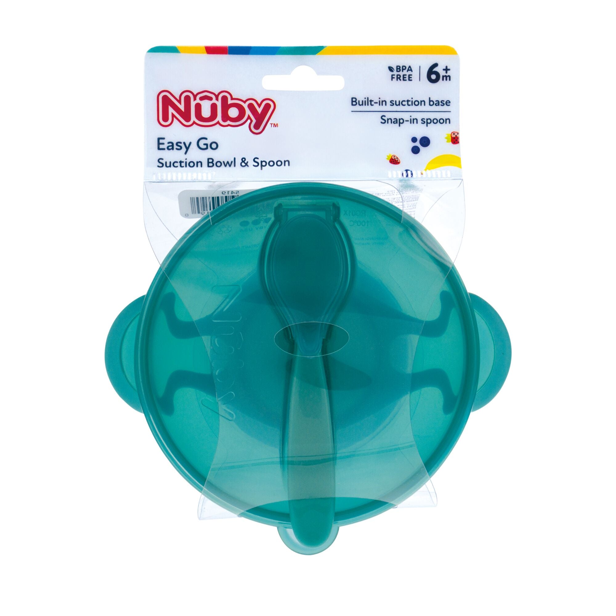 Easy Go Suction Bowl with Spoon & Lid