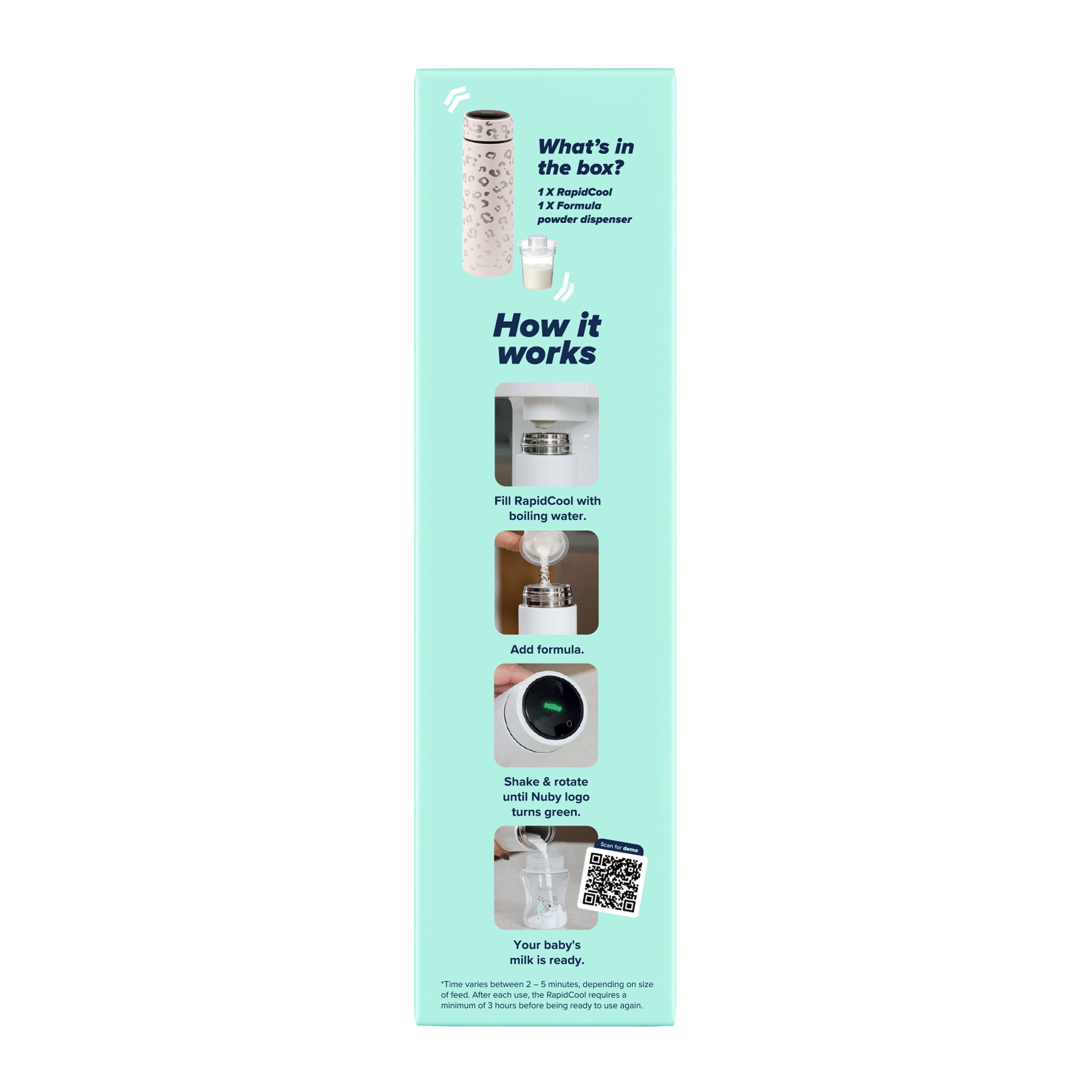 Nuby RapidCool™ Beige Portable Formula Feed Maker