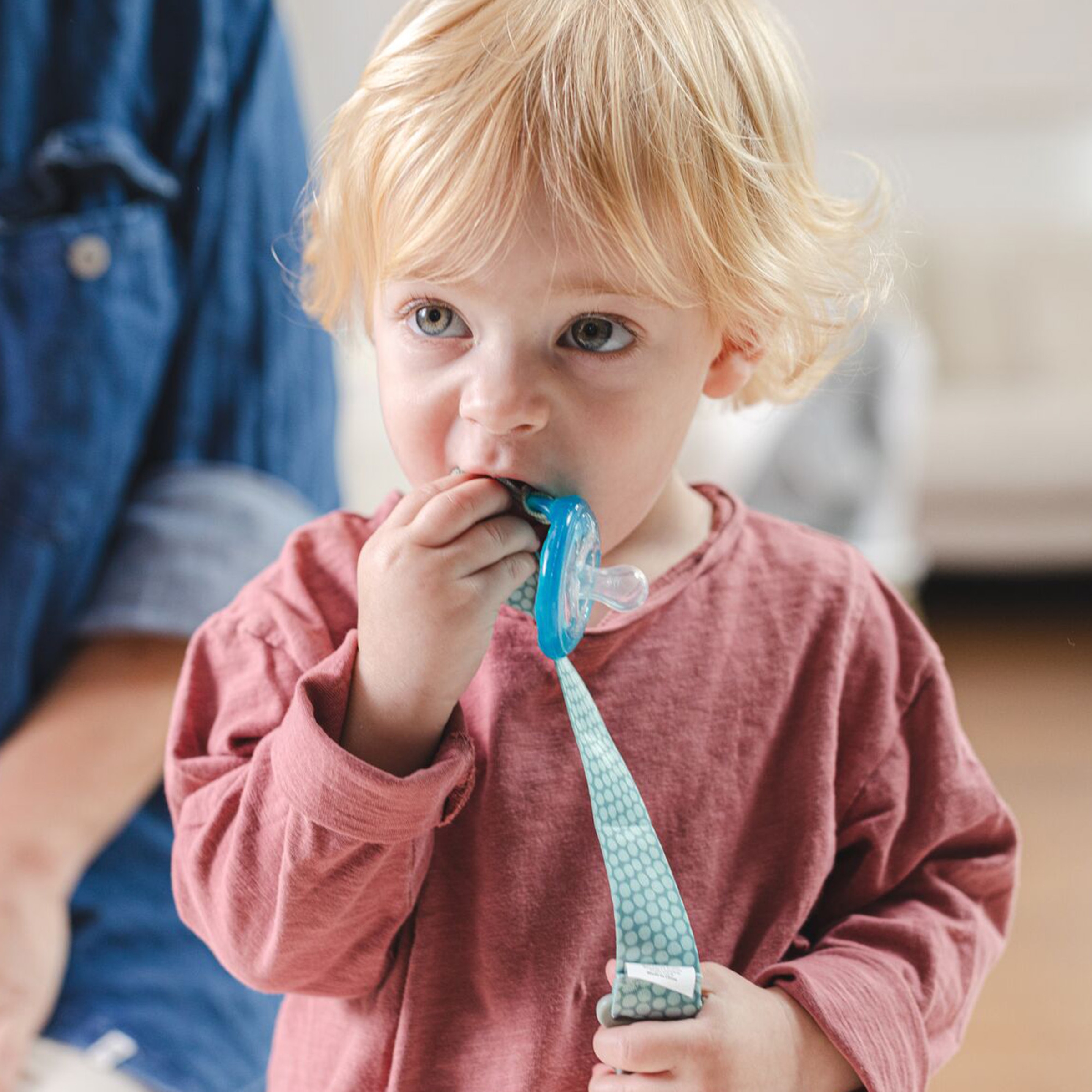 Nuby Printed Fabric Pacifinder Clip