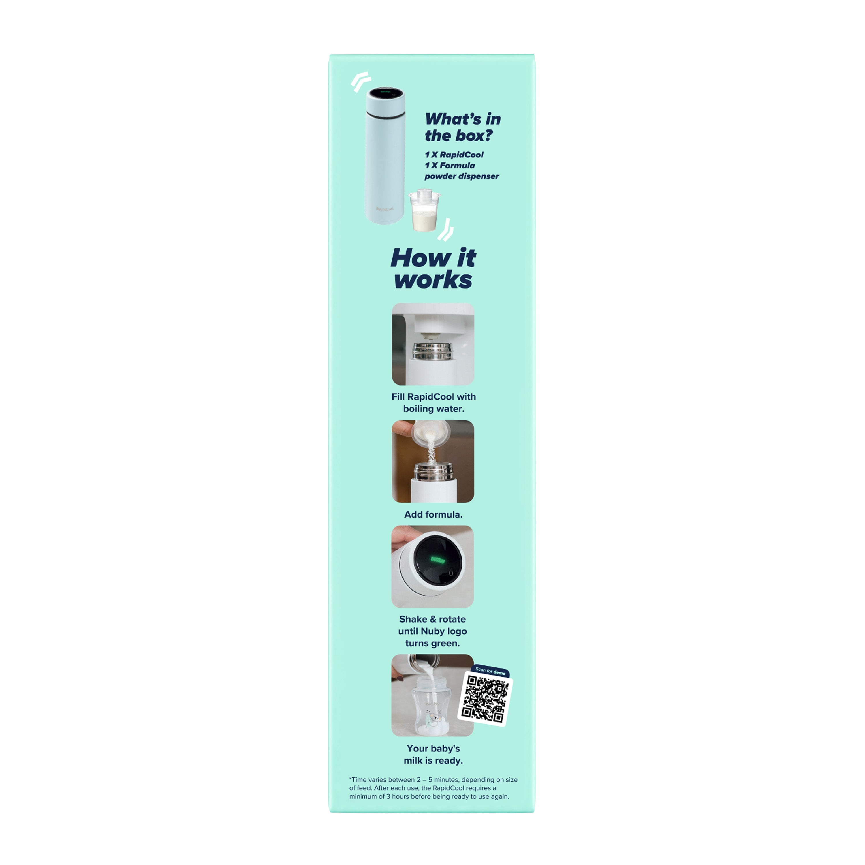 Nuby RapidCool™ Blue Portable Formula Feed Maker