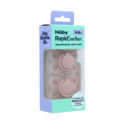 Nuby RapidSoother Dummies 0-6M, 2-Pack