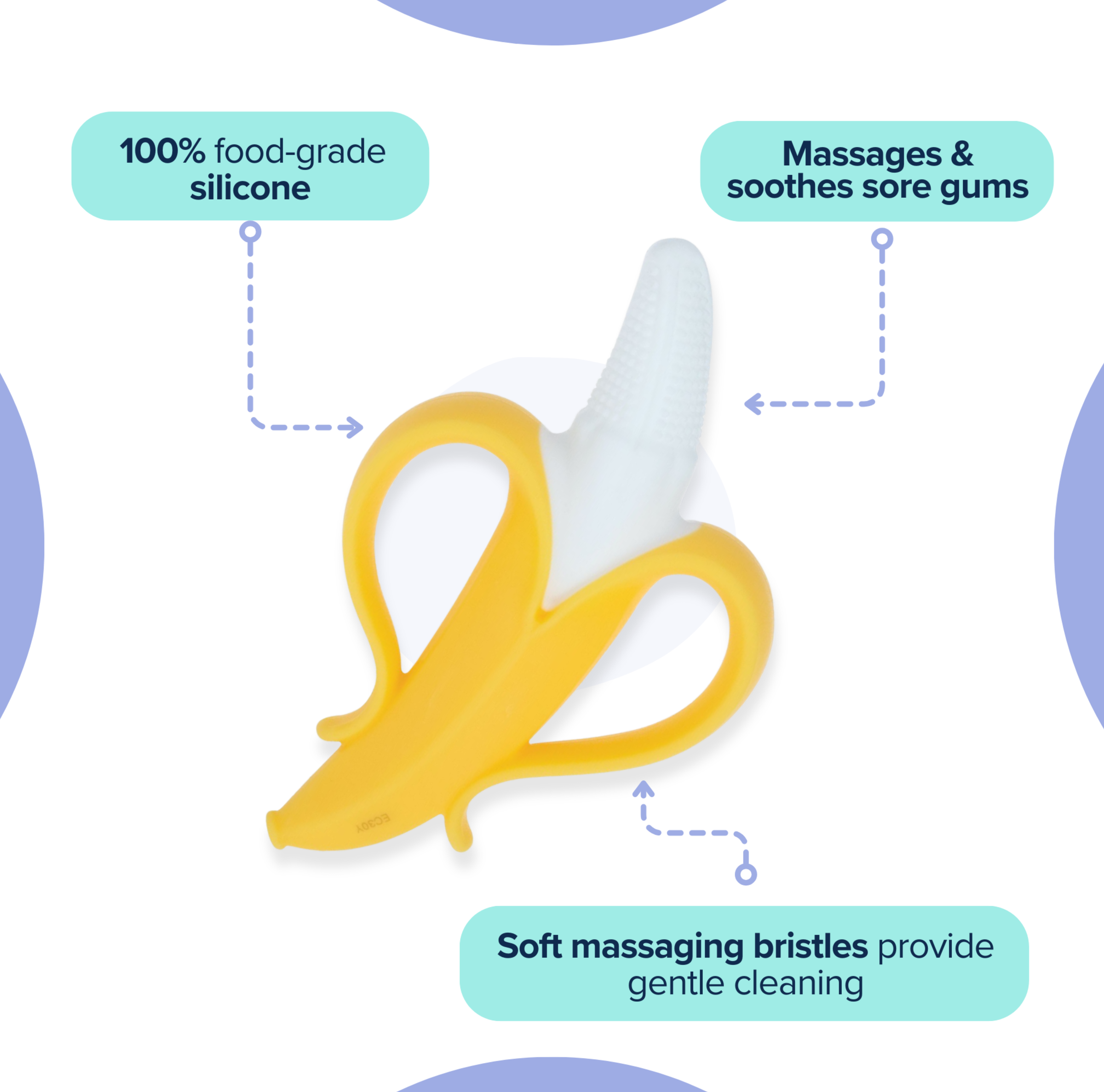 Nuby NanaNubs Banana Gum Massaging Toothbrush