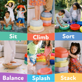 Nuby StepPebbles with Balance Board Pastel