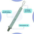 Nuby Printed Fabric Pacifinder Clip